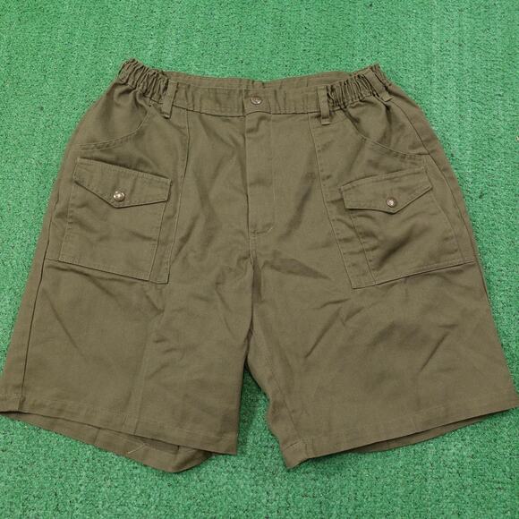Vintage Boy Scouts of America Shorts Mens 38 (31) Green Uniform Cargo 90s - Picture 1 of 8
